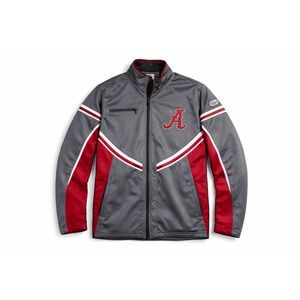 Alabama Crimson Tide Jacket XL Franchise Club Gray Red Full Zip NCAA
